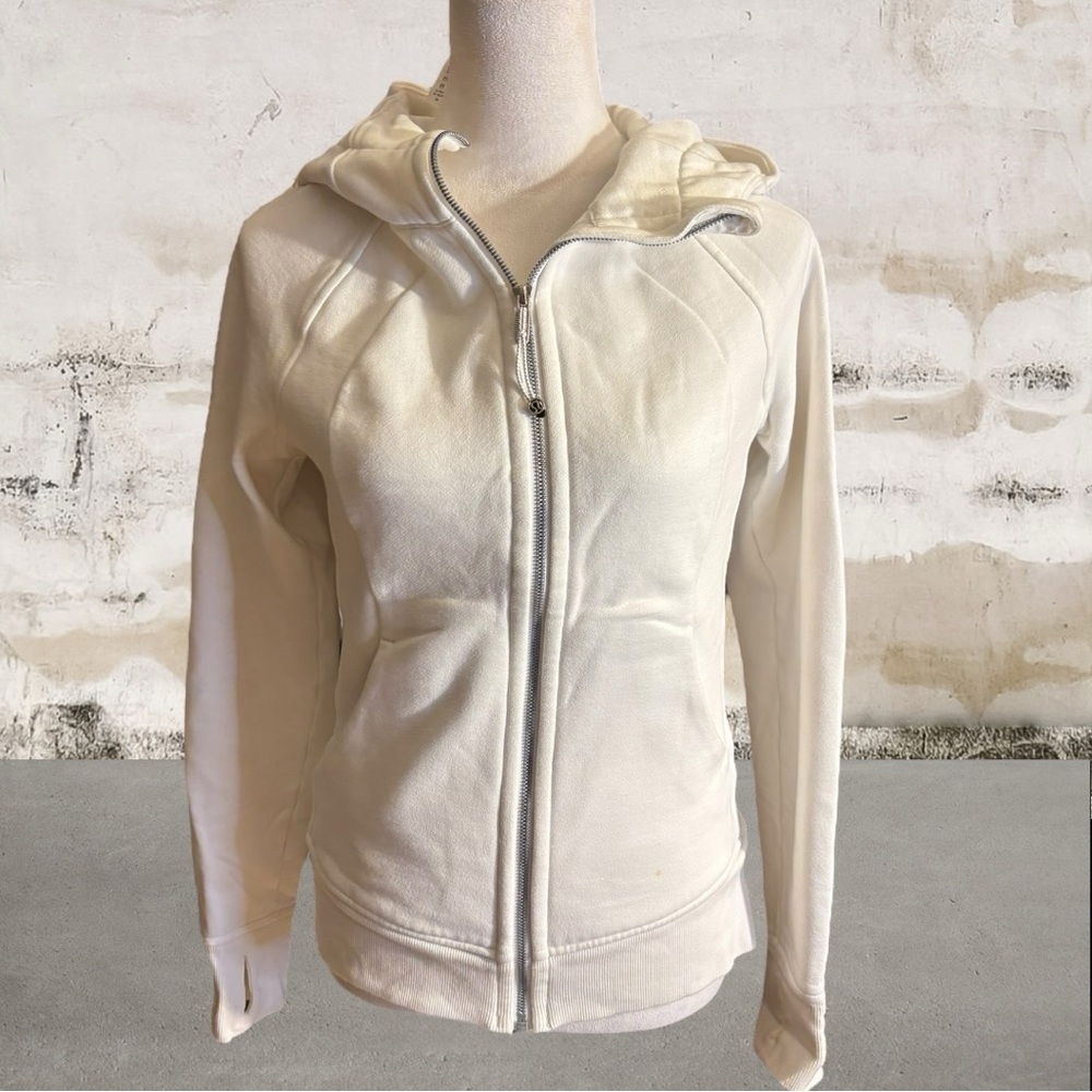 Lululemon Athletica Cream Zip-Up Jacket